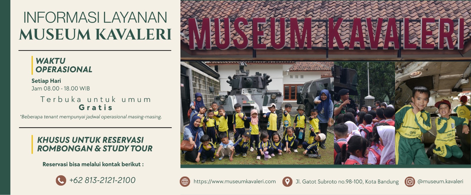 Informasi Layanan Museum Kavaleri